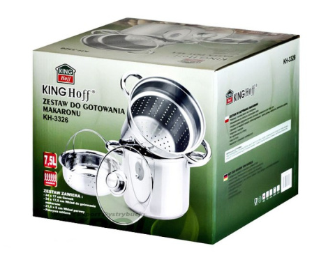 GARNEK DO GOTOWANIA MAKARONU 7.5L 4 ELE. KiNGHOFF KH-3326 GARNEK DO GOTOWANIA MAKARONU 7.5L 4 ELE. KiNGHOFF KH-3326