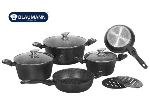 GARNKI BLAUMANN BLACK GRANIT 10 ELE BL-3031 GARNKI BLAUMANN BLACK GRANIT 10 ELE BL-3031