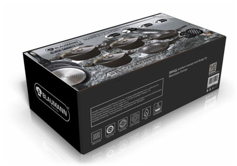 GARNKI BLAUMANN BLACK GRANIT 10 ELE BL-3031 GARNKI BLAUMANN BLACK GRANIT 10 ELE BL-3031