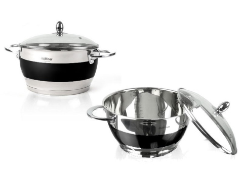 GARNKI HOFFNER ELEGANCE BLACK 12 ELE. HF-9969-BK GARNKI HOFFNER ELEGANCE BLACK 12 ELE. HF-9969-BK