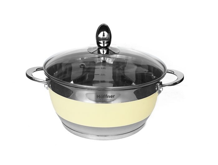 GARNKI HOFFNER ELEGANCE CREAME 12 ELE. HF-9969-CR GARNKI HOFFNER ELEGANCE CREAME 12 ELE. HF-9969-CR