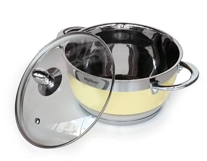 GARNKI HOFFNER ELEGANCE CREAME 12 ELE. HF-9969-CR GARNKI HOFFNER ELEGANCE CREAME 12 ELE. HF-9969-CR