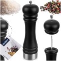 Młynek do pieprzu i soli przypraw ręczny drewniany czarny 21.5cm ORION 130237