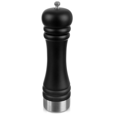 Młynek do pieprzu i soli przypraw ręczny drewniany czarny 21.5cm ORION 130237