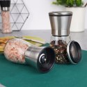 Młynek ręczny do pieprzu i soli przypraw szklany młynki ręczne 2-ele VILDE 259608