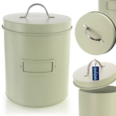 Pojemnik do przechowywania żywności metalowy zielony GREENISH 3.3L ORION 127903
