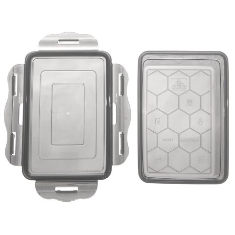 Pojemnik do przechowywania żywności z pokrywką i uszczelką szary GREY 500 ml ORION 127164