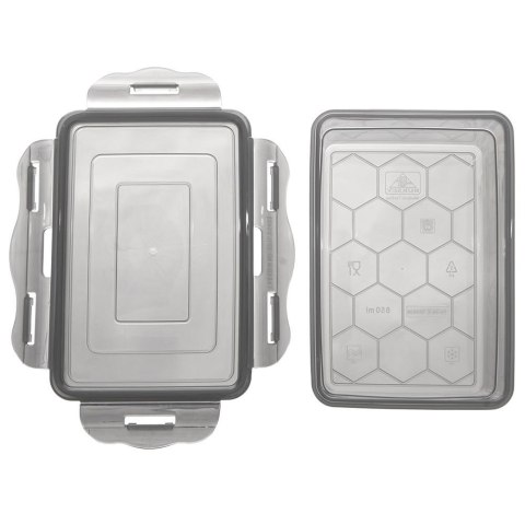 Pojemnik do przechowywania żywności z pokrywką uszczelką GREY 1.4L ORION 127166