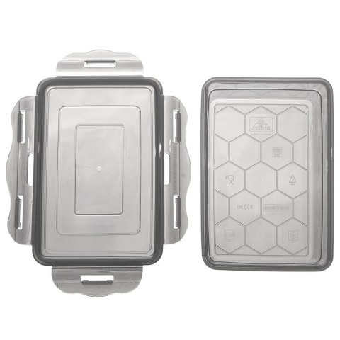 Pojemnik do przechowywania żywności z pokrywką uszczelką GREY 850 ml ORION 127165