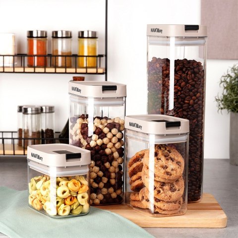 Pojemnik hermetyczny na produkty sypkie suche cukier ryż płatki MISTY 1.8L NAVA 10-174-043