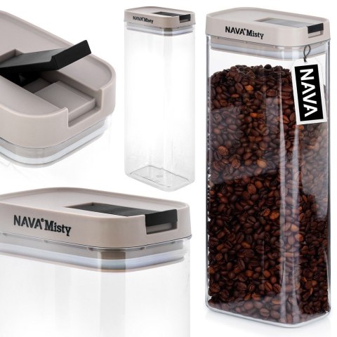 Pojemnik hermetyczny na produkty sypkie suche cukier ryż płatki MISTY 1.8L NAVA 10-174-043