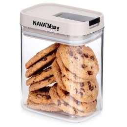 Pojemnik hermetyczny na produkty sypkie suche cukier ryż płatki MISTY 800ml NAVA 10-174-041