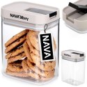 Pojemnik hermetyczny na produkty sypkie suche cukier ryż płatki MISTY 800ml NAVA 10-174-041