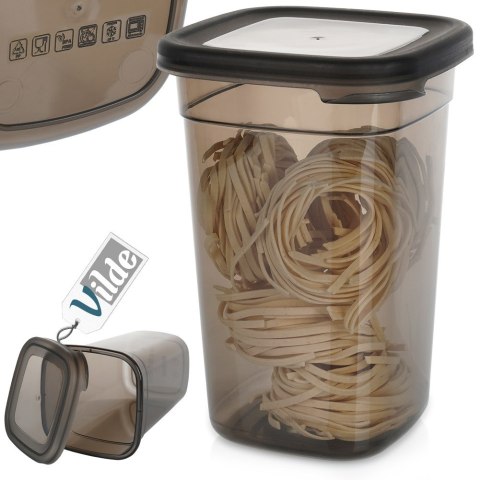 Pojemnik kuchenny na produkty sypkie suche z pokrywką 1L VILDE 229112
