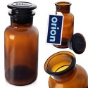 Pojemnik kuchenny na żywność jedzenie szklany brązowy z korkiem szeroką szyjką 250 ml ORION 127590