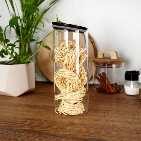 Pojemnik kuchenny na żywność jedzenie szklany z uszczelką 1050 ml EXCELLENT HOUSEWARE 259153