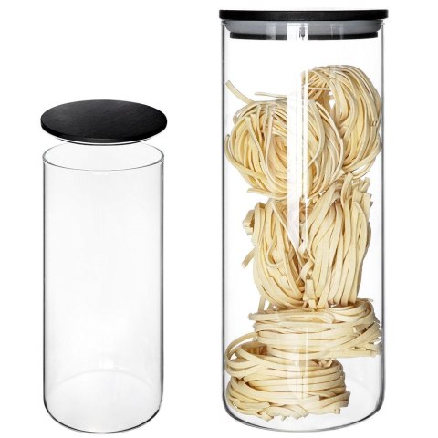 Pojemnik kuchenny na żywność jedzenie szklany z uszczelką 1050 ml EXCELLENT HOUSEWARE 259153