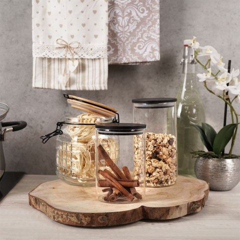 Pojemnik kuchenny na żywność jedzenie szklany z uszczelką 575 ml EXCELLENT HOUSEWARE 259133