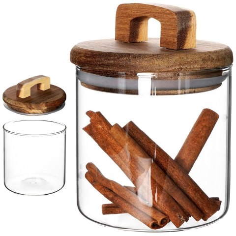 Pojemnik kuchenny na żywność jedzenie szklany z uszczelką 750 ml EXCELLENT HOUSEWARE 259154