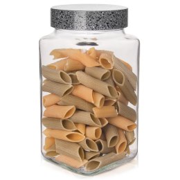 Pojemnik kuchenny na żywność jedzenie szklany zakręcany kwadratowy 2L ORION 153685