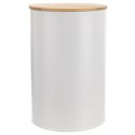 Pojemnik kuchenny puszka na żywność metalowy biały WHITELINE 800ml ORION 127539