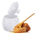 Pojemnik na miód z łyżką do miodu słoik porcelanowy WHITELINE 340 ml ORION 142287