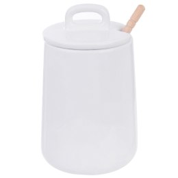 Pojemnik na miód z łyżką do miodu słoik porcelanowy WHITELINE 470 ml ORION 142288