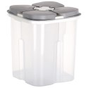 Pojemnik na produkty sypkie płatki mąkę kawę z dozownikiem dzielony 1.8L EXCELLENT HOUSEWARE 229165