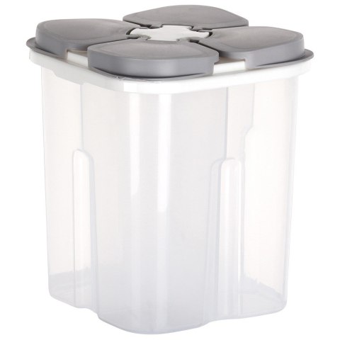 Pojemnik na produkty sypkie płatki mąkę kawę z dozownikiem dzielony 1.8L EXCELLENT HOUSEWARE 229165