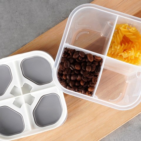 Pojemnik na produkty sypkie płatki mąkę kawę z dozownikiem dzielony 1.8L EXCELLENT HOUSEWARE 229165