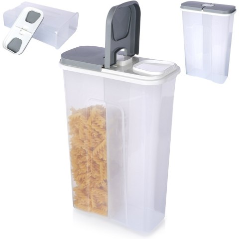 Pojemnik na produkty sypkie płatki mąkę kawę z dozownikiem dzielony 3.5L EXCELLENT HOUSEWARE 259391