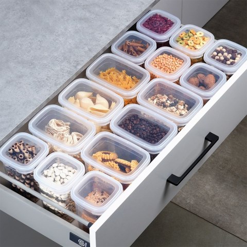 Pojemnik na produkty sypkie suche makaron sól cukier z pokrywką 1.85L VILDE 229147