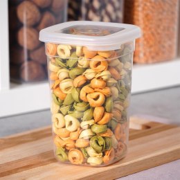 Pojemnik na produkty sypkie suche makaron sól cukier z pokrywką 1L VILDE 229146