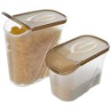 Pojemnik na produkty sypkie suche makaron z dozownikiem 650 ml ORION 124619