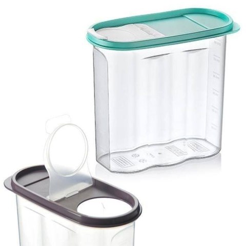 Pojemnik na produkty sypkie suche makaron z dozownikiem miarka 1.7L ORION 120800