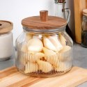 Pojemnik na produkty sypkie suche szklany z pokrywką i uszczelką 1.7L EXCELLENT HOUSEWARE 229209