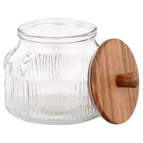 Pojemnik na produkty sypkie suche szklany z pokrywką i uszczelką 1.7L EXCELLENT HOUSEWARE 229209