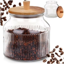 Pojemnik na produkty sypkie suche szklany z pokrywką i uszczelką 2.2L EXCELLENT HOUSEWARE 229210