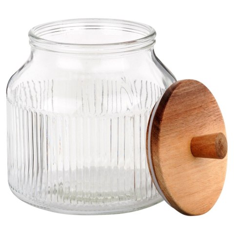 Pojemnik na produkty sypkie suche szklany z pokrywką i uszczelką 2.2L EXCELLENT HOUSEWARE 229210