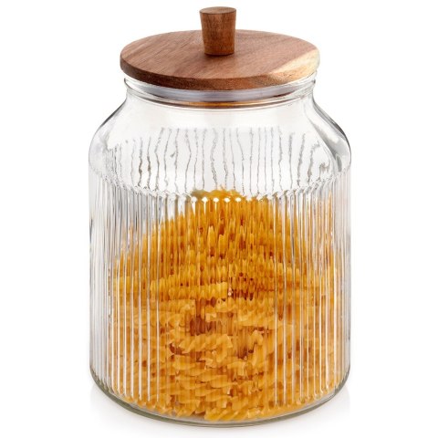 Pojemnik na produkty sypkie suche szklany z pokrywką i uszczelką 3L EXCELLENT HOUSEWARE 229211