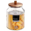Pojemnik na produkty sypkie suche szklany z pokrywką i uszczelką 3L EXCELLENT HOUSEWARE 229211