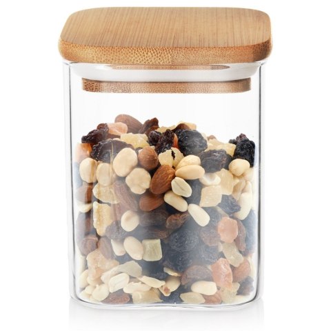 Pojemnik na produkty sypkie suche szklany z pokrywką i uszczelką 850 ml ORION 127585