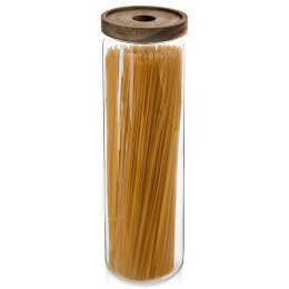 Pojemnik na produkty sypkie suche szklany z pokrywką uszczelką 1.85L ORION 154505