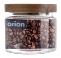 Pojemnik na produkty sypkie suche szklany z pokrywką uszczelką 500ml ORION 154501