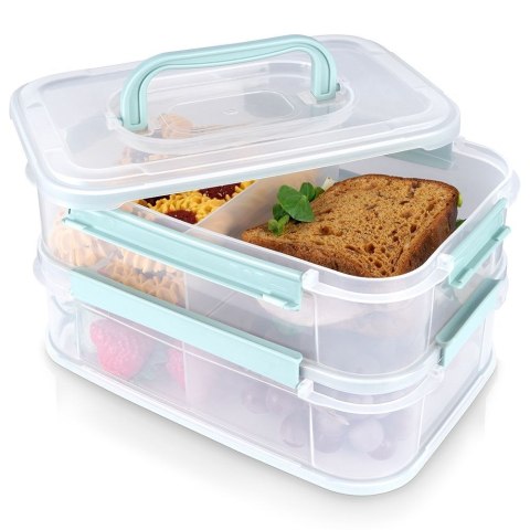 Pojemnik na wędliny i sery wędlinę ser 2-poziomowy 2x 1.8L 2 szt. ORION 126043