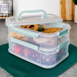 Pojemnik na wędliny i sery wędlinę ser 2-poziomowy 2x 1.8L 2 szt. ORION 126043