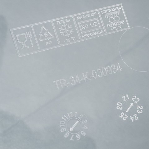 Pojemnik na wędliny i sery wędlinę ser 2-poziomowy 2x 1.8L 2 szt. ORION 126043