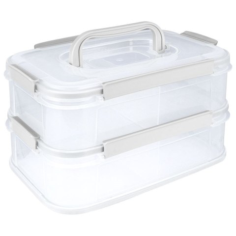 Pojemnik na wędliny i sery wędlinę ser 2-poziomowy 2x 1.8L 2 szt. ORION 126043