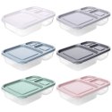 Pojemnik plastikowy na żywność z pokrywką dzielony 1.15L HOBBY LIFE 127101