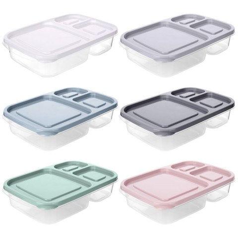 Pojemnik plastikowy na żywność z pokrywką dzielony 1.15L HOBBY LIFE 127101